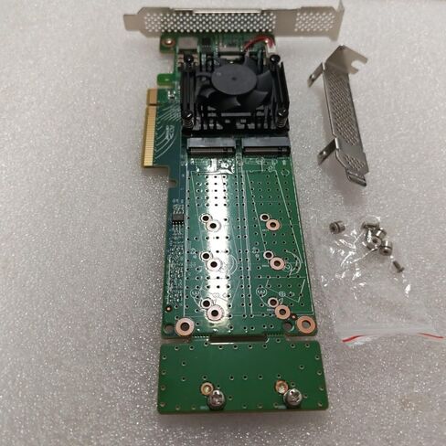 بطاقة محول PCIe 3.0 X 8 4-Port M.2 NVMe SSD مع PLX 8747، تدعم 22110 مم M.2 SSD- in Kuwait