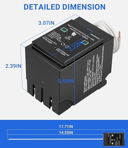 Replacement for Siemens QSPD2A065P Plug-in Surge Protection Device, 2-Pole 65kA 120/240V 1Ø, 3W, Fits Type QP Load Centers, Power Spike Shield with LED Indicator & Audible Alarm in Kuwait