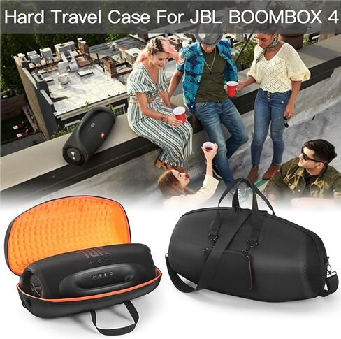 Hard Travel Case for JBL Boombox 4 Portable Bluetooth Speaker, Waterproof Protective Storage Organizer with Shoulder Strap & Accessory Pocket, Compatible with JBL Boombox 2 Boombox 3 in Kuwait