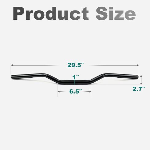 MoKitDora 3.75" Rise 1" Fat Clamp Drag Bars Handlebars for Harley 2010-later XL883L XL1200C XL1200NS XL1200T XL1200V and XL1200XS Models, Black in Saudi Arabia