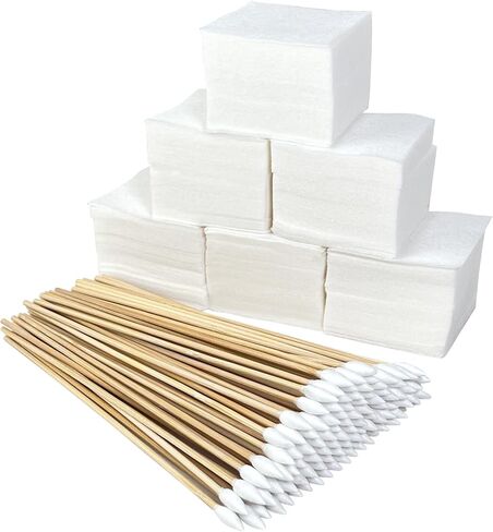 Gun Cleaning Supplies Kit for All Firearms - with 2'' Lint-Free Patches & 6'' Long Cotton Swabs - Professional Handgun, Rifle & Shotgun Maintenance for Hunters & Sport Shooters in Kuwait