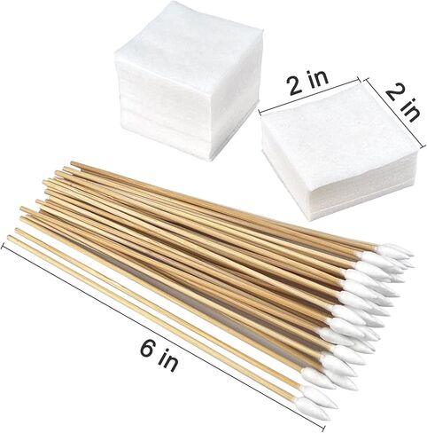 Gun Cleaning Supplies Kit for All Firearms - with 2'' Lint-Free Patches & 6'' Long Cotton Swabs - Professional Handgun, Rifle & Shotgun Maintenance for Hunters & Sport Shooters in Kuwait