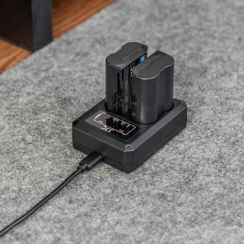 ترقية باناسونيك DMW-BLF19 سيجما BP-61 شاحن USB مزدوج مع منفذ نوع C، متوافق مع Lumix S5 II S5 IIX GH5 GH5S GH4 GH3 وكاميرا Sigma sd Quattro Mirroless، كابل شحن قابل للإزالة in Kuwait