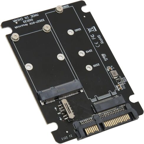 Naroote SSD Adapter Card, Double Interface Converter, Multi Interface Adapter with 3.0 Full Speed Transmission, Ideal for 98 SE, 7, 8, Vista, OS X 8.6 or Higher in Kuwait