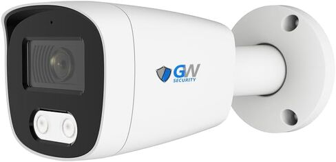 كاميرا GW Security 4K 8MP PoE IP رؤية ليلية ملونة مزدوجة الضوء للمراقبة الداخلية والخارجية وميكروفون رصاصة، متوافقة مع NDAA (GW832701M) in Kuwait