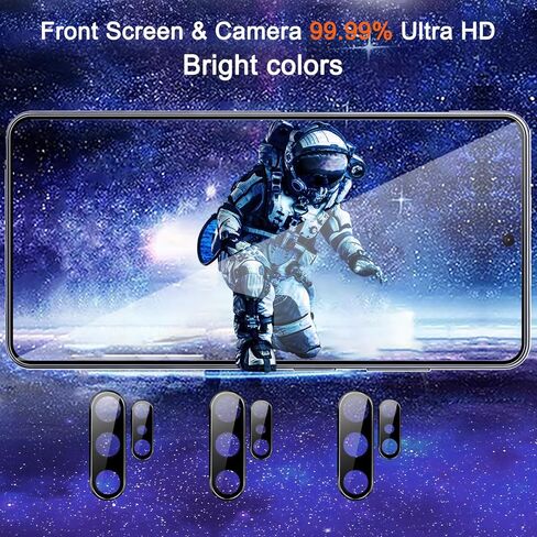 Ferilinso [تثبيت تلقائي للغبار] 3 عبوات واقي شاشة لهاتف Samsung Galaxy S26 Ultra، مقاوم للكسر من الدرجة العسكرية، مع 3 عبوات من واقي عدسة الكاميرا الزجاجي المقوى، ملحقات صديقة لحافظة الهاتف in Kuwait