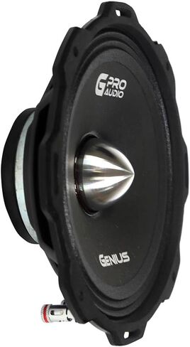 Genius Audio MR0865NDP زوج من مكبرات الصوت متوسطة المدى 6.5 بوصة 600 واط - 300 واط بحد أقصى - مغناطيس نيوديميوم، رصاصة من الألومنيوم - 4 أوم in Kuwait