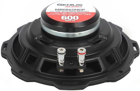 Genius Audio MR0865NDP زوج من مكبرات الصوت متوسطة المدى 6.5 بوصة 600 واط - 300 واط بحد أقصى - مغناطيس نيوديميوم، رصاصة من الألومنيوم - 4 أوم in Kuwait