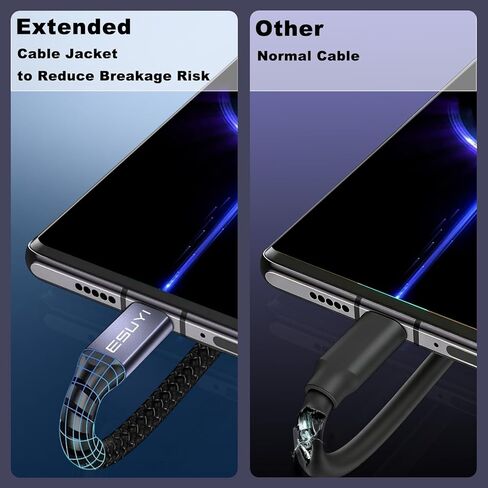 3 in 2 Travel Essentials Multi Charging Cable,[5FT/2Pack 60W ] USB C Splitter Cable,Travel Chargers Multiple Simultaneous Charging,USB A/C to Type-C Cord for Phone 17/Air/16/15,S25/Note and More. in Kuwait