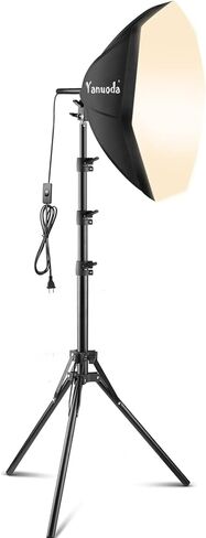 Softbox Lighting Kit 20"x20" with Remote Control, 2 Pack Photography Lighting Kit with Adjustable LED Light, 3000K-7500K Studio Lights for Product Photography, Live Streaming, Video Recording in Kuwait