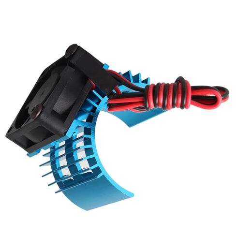 OSALADI Pcs Aluminum Rc Car Motor Heatsink Brush Motor Heat Sink System Fan Electric Heat Sink Dual Cooling Fans Scale for Electric Boat in Kuwait