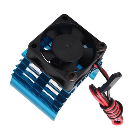OSALADI Pcs Aluminum Rc Car Motor Heatsink Brush Motor Heat Sink System Fan Electric Heat Sink Dual Cooling Fans Scale for Electric Boat in Kuwait
