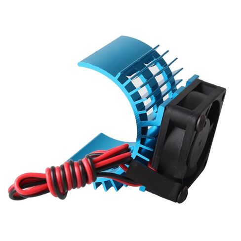OSALADI Pcs Aluminum Rc Car Motor Heatsink Brush Motor Heat Sink System Fan Electric Heat Sink Dual Cooling Fans Scale for Electric Boat in Kuwait