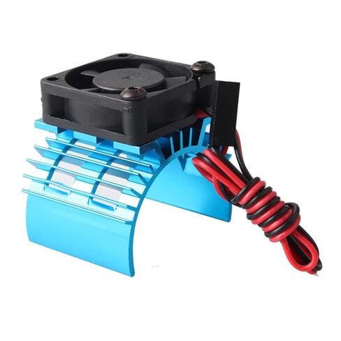 OSALADI Pcs Aluminum Rc Car Motor Heatsink Brush Motor Heat Sink System Fan Electric Heat Sink Dual Cooling Fans Scale for Electric Boat in Kuwait