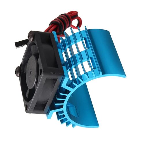 OSALADI Pcs Aluminum Rc Car Motor Heatsink Brush Motor Heat Sink System Fan Electric Heat Sink Dual Cooling Fans Scale for Electric Boat in Kuwait