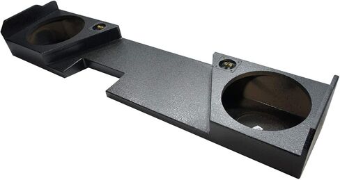 اتصال الصوت الأمريكي متوافق مع GMC Sierra 2014-2018 Double Cab Dual 12" Sub Box Enclosure - Rhino Coated in Kuwait