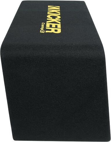 مضخم صوت KICKER 50VCWC124 CompC مقاس 12 بوصة في حزمة صندوق فرعي مزود بفتحات تهوية مع مضخم صوت Rockville + مجموعة أمبير VCWC124 (3 قطع) in Kuwait