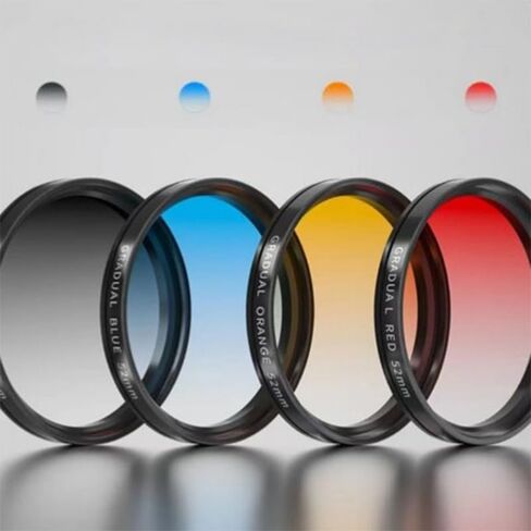 4pcs Color Filter Set for Telescope Eyepiece -Red,Blue,Orange and Gray in Kuwait