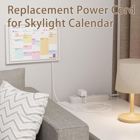 محول قابس حائط 12V2A سلك طاقة بديل لتقويم Skylight 860004165262 لمخطط رقمي مقاس 15 بوصة ومخطط عمل مع كابل بطول 5.9 قدم in Kuwait