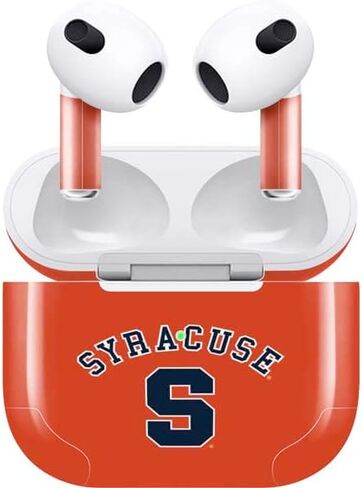 Skinit Decal Audio Skin Compatible with Apple AirPods (3rd Gen, 2021) - Officially Licensed Syracuse S Orange Design in Kuwait