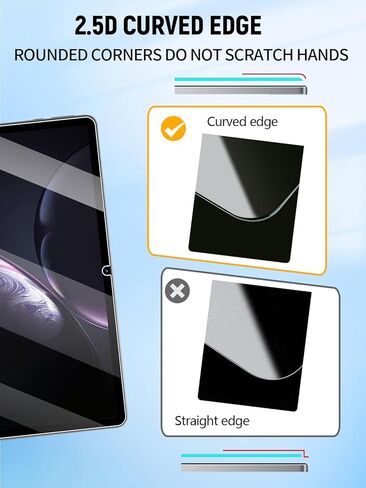 واقي شاشة لجهاز FOXX C10 Pro Android 15 Tablet 10.1 بوصة، طبقة من الزجاج المقوى المقاوم للخدش 9H سهل التركيب، بدون فقاعات، عبوتان in Kuwait