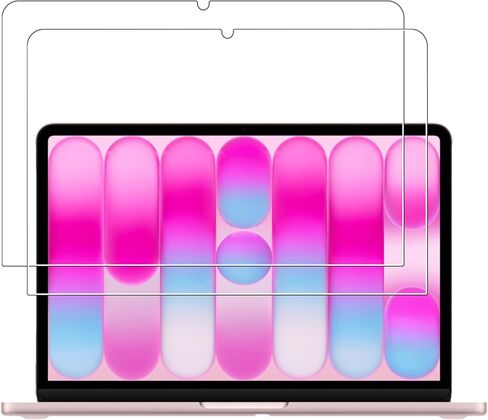 واقي شاشة لجهاز MacBook Neo، طبقة من الزجاج المقوى عالي الدقة مقاوم للخدش لحماية جهاز MacBook Neo من السقوط، حساس للمس، مضاد لبصمات الأصابع، عبوة من قطعتين. in Kuwait