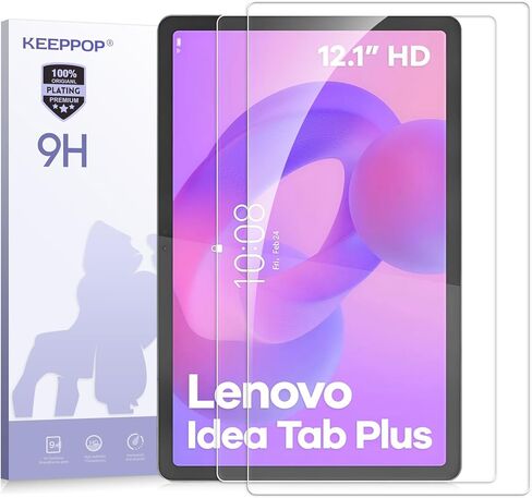 واقي شاشة لجهاز Lenovo Idea Tab Plus 12.1 بوصة 2025 / Lenovo Tab K12 (2025)، واقي شاشة من الزجاج المقوى [عبوة من قطعتين] in Kuwait