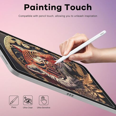 واقي شاشة لجهاز Lenovo Idea Tab Plus 12.1 بوصة 2025 / Lenovo Tab K12 (2025)، واقي شاشة من الزجاج المقوى [عبوة من قطعتين] in Kuwait