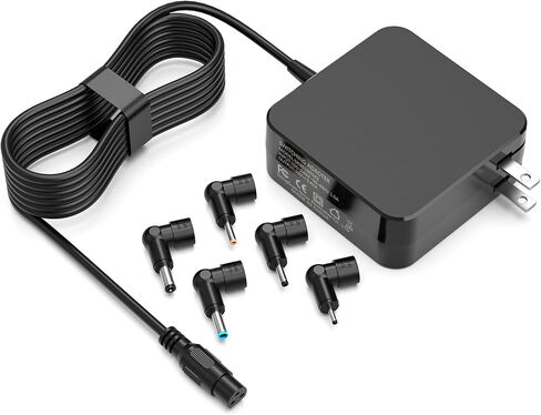 65w Laptop Charger Compatible with Asus Round Port Vivobook, Zenbook and More Series, 65W/45W/33W, 7.5Ft Power Cable in Kuwait