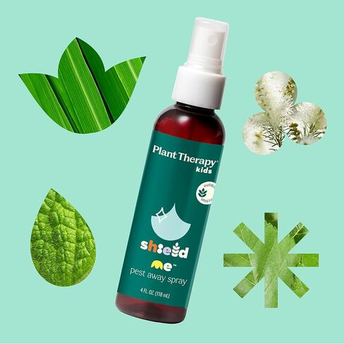 Plant Therapy Kids Shield Me Pests Away Spray 4 oz Naturally Repels Outdoor Annoyances, Great for Camping & Outdoor Get Togethers, Easy & Ready to Use, with Skin-Soothing Aloe & Refreshing Citronella in Kuwait