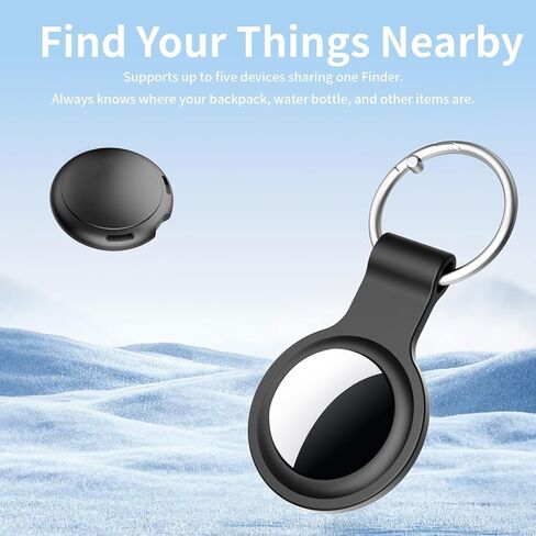 4 Pack Tracker Tags [Apple MFi Certified] Bluetooth Air Tracker Pair with Apple Find My (iOS Only) Smart Tracking Tags Keys Finder Item Locator Worldwide Tracker for Pets Backpack Wallet Dogs Luggage in Kuwait