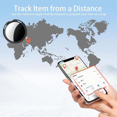 4 Pack Tracker Tags [Apple MFi Certified] Bluetooth Air Tracker Pair with Apple Find My (iOS Only) Smart Tracking Tags Keys Finder Item Locator Worldwide Tracker for Pets Backpack Wallet Dogs Luggage in Kuwait