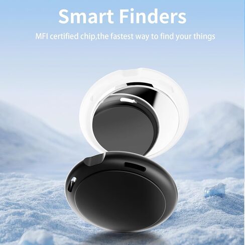 4 Pack Tracker Tags [Apple MFi Certified] Bluetooth Air Tracker Pair with Apple Find My (iOS Only) Smart Tracking Tags Keys Finder Item Locator Worldwide Tracker for Pets Backpack Wallet Dogs Luggage in Kuwait