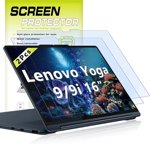 2 Pack Anti Blue Light Screen Protector for Lenovo Yoga 9i 2-in-1 Aura Edition 14 Inch 14ILL10 and Lenovo Yoga 9 14 Inch 2-in-1 14IMH9 Touchscreen Laptop, Anti Glare Anti Fingerprint Matte Shield in Kuwait
