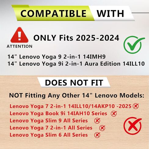 2 Pack Anti Blue Light Screen Protector for Lenovo Yoga 9i 2-in-1 Aura Edition 14 Inch 14ILL10 and Lenovo Yoga 9 14 Inch 2-in-1 14IMH9 Touchscreen Laptop, Anti Glare Anti Fingerprint Matte Shield in Kuwait
