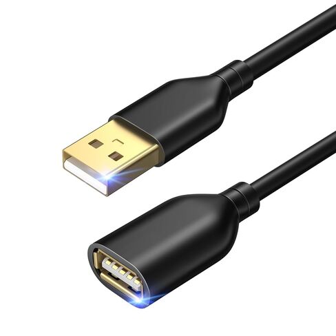 Costyle USB Extension Cable White 15Ft, USB 2.0 Extension Cord Type A Male to A Female White Extender Cable for Hard Drive, Security Camera,Printer, Keyboard,Mouse in Kuwait
