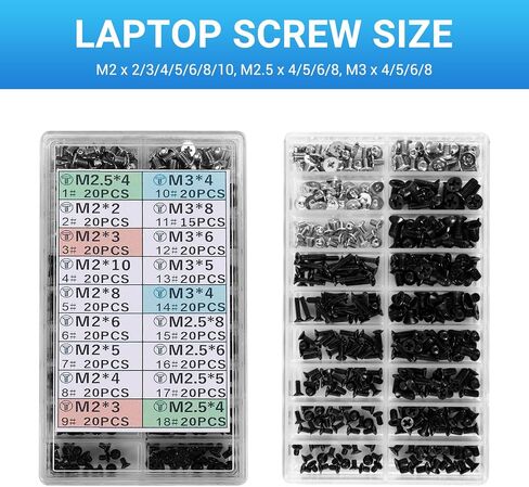 355 قطعة مسامير الكمبيوتر مجموعة متنوعة M2 M3 M2.5 مسامير الكمبيوتر HDD M.2 SSD مسامير لإصلاح الكمبيوتر المحمول العالمي الكمبيوتر in Kuwait