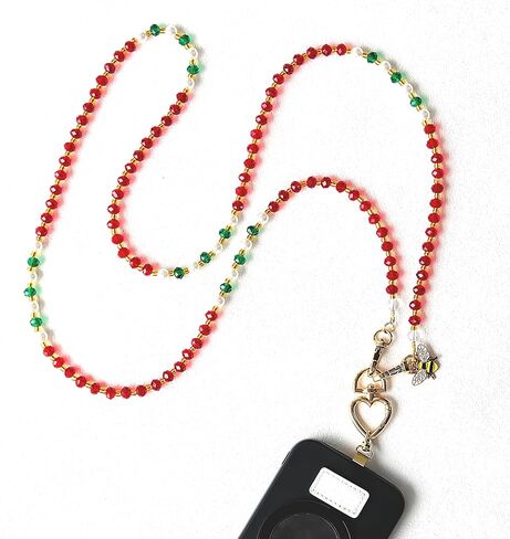 Universal Crystal Crossbody Phone Lanyard - 3-in-1 Bling Strap & ID Holder for iPhone Samsung Pixel All Smartphones in Kuwait