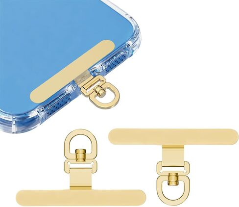 2 Pack Stainless Steel Phone Tether Tabs - Phone Lanyard Tab, Universal Lanyard Patches for phone cases in Saudi Arabia