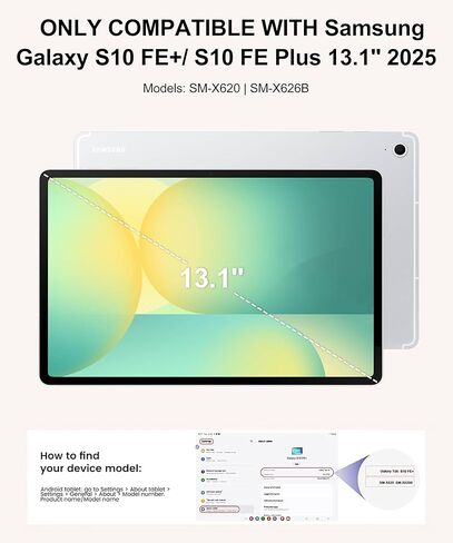 Keyboard Case for Samsung Galaxy Tab S10 FE+ Plus 13.1'' 2025, Detachable Galaxy Tablet S10FE+ Case with Keyboard 13.1inch, Protective Cover with S Pen Holder for Samsung Tab S10FE Plus Keypad, Green in Kuwait