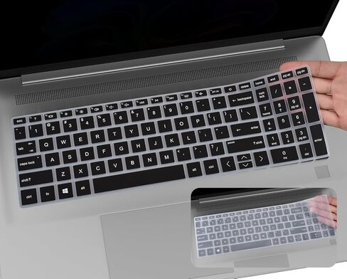 2PCS Keyboard Cover Skin for 2026 2025 HP 17.3 inch Laptop 17-cn 17-cp Series 17-cn3399nr 17-cp2199nr 17-cp2025dx 17-cp3047nr cp3077nr17-cp3155cl 17-cn5037nr 17t-cn500/cn400/cn300 17z-cp300/cp200 in Kuwait