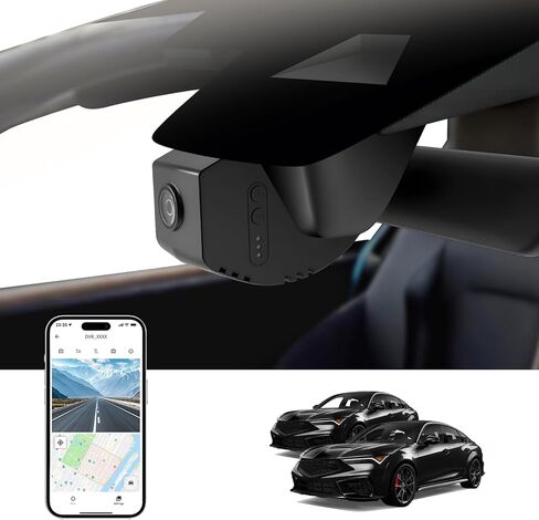 4K Dash Cam for Acura Integra 2023 2024 2025 2026(Black),OEM-Look,2160P UHD Video,Built-in WiFi & APP,Loop Recording,G-Sensor,Plug & Play,64GB Card in Kuwait
