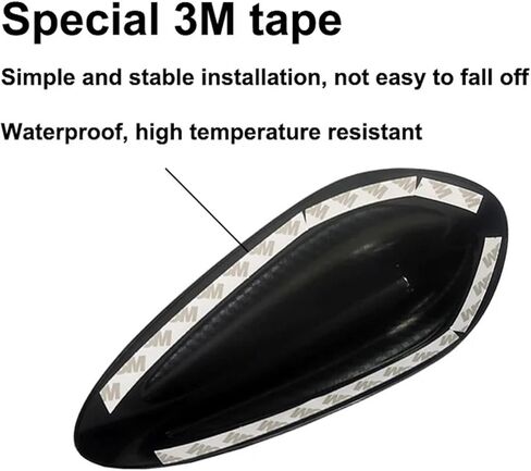 غطاء هوائي زعانف القرش الأسود اللامع مناسب لسيارات BMW F22 F30 F34 123457 Series X1 X3 F80 F87 F32 F36 F82 G11 G20 G12 G30 M2 M3 M4 (أسود لامع A) in Kuwait