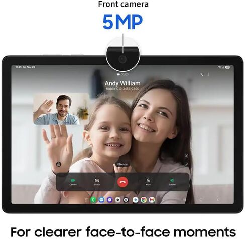 تابلت سامسونج جالكسي تاب A11+ 11 بوصة، 256 جيجا، فضي - SM-X230NZSTXAR in Kuwait