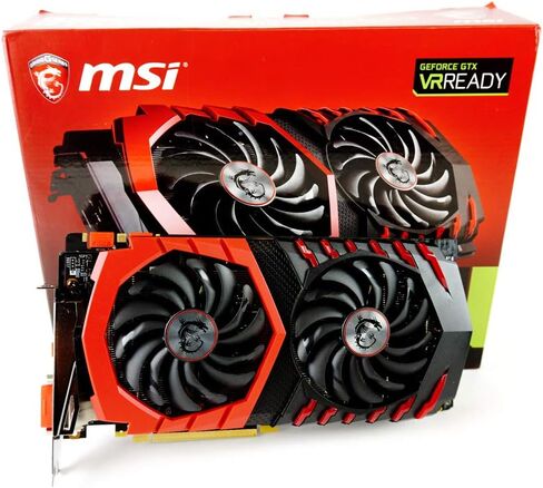 بطاقة رسومات MSI Gaming GeForce GTX 1070 8GB GDDR5 SLI DirectX 12 VR Ready (GTX 1070 GAMING X 8G) (متجددة) in Kuwait