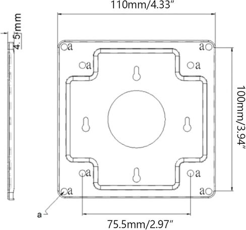 Mini-Host Display Back VESA Mounting Mount Bracket Replacement Part for HTPC -Host Computer Part Accessories Metal, As Pic Shows in Kuwait