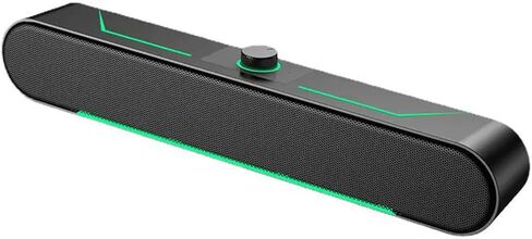 سماعات سطح المكتب للألعاب ستيريو هاي فاي بإضاءة LED وإضاءة LED واتصال USB BT ومقبض دوار وخاصية التشغيل in Kuwait