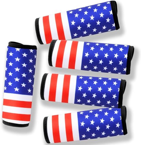 XioioiX Luggage Handle Wrap for Suitcase-Printed Bright Neoprene Luggage Tags/Grips/Identifiers/Markers/Covers/Gripper for Suitcases Carry On Bags 5 Packs (Graffti-5 Packs) in Saudi Arabia