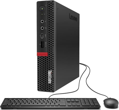 Lenovo ThinkCentre M720Q Tiny PC Desktop Computer, Win11 Tiny Desktop, Core i5-8400, 8GB DDR4 RAM, 256GB SSD, Keyboard & Mouse, 4K Support, USB WiFi, Windows 11 Pro (Renewed) in Kuwait