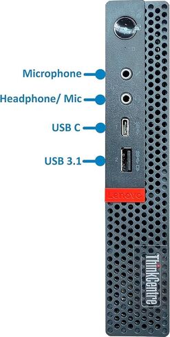 Lenovo ThinkCentre M720Q Tiny PC Desktop Computer, Win11 Tiny Desktop, Core i5-8400, 8GB DDR4 RAM, 256GB SSD, Keyboard & Mouse, 4K Support, USB WiFi, Windows 11 Pro (Renewed) in Kuwait